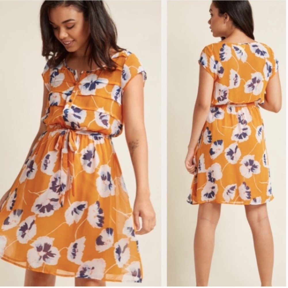 ModCloth Floral Dress